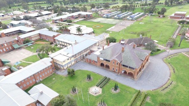 Yanco Agricultural High School, west of Wagga Wagga, fails to provide permanent dorm facilities for female students. Picture: NSW Education Department