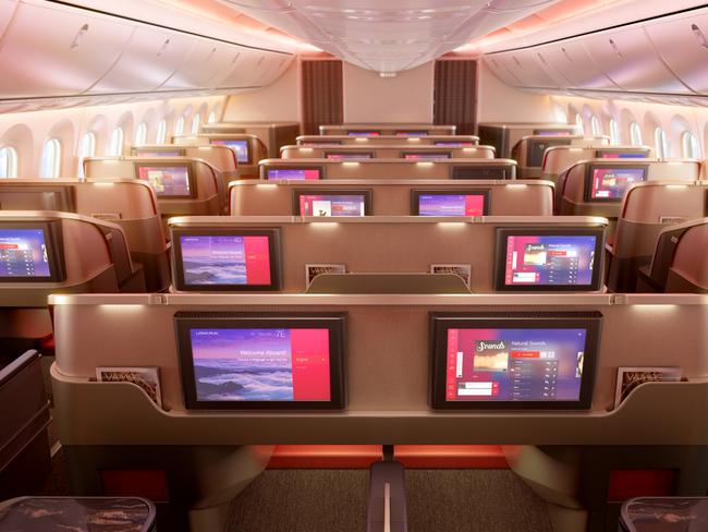 LATAM Airlines business class cabin