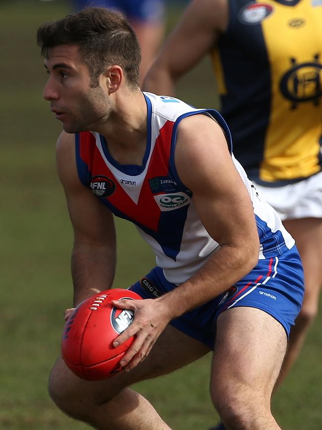 Daniel Valeri in action for West Preston-Lakeside. Picture: Hamish Blair