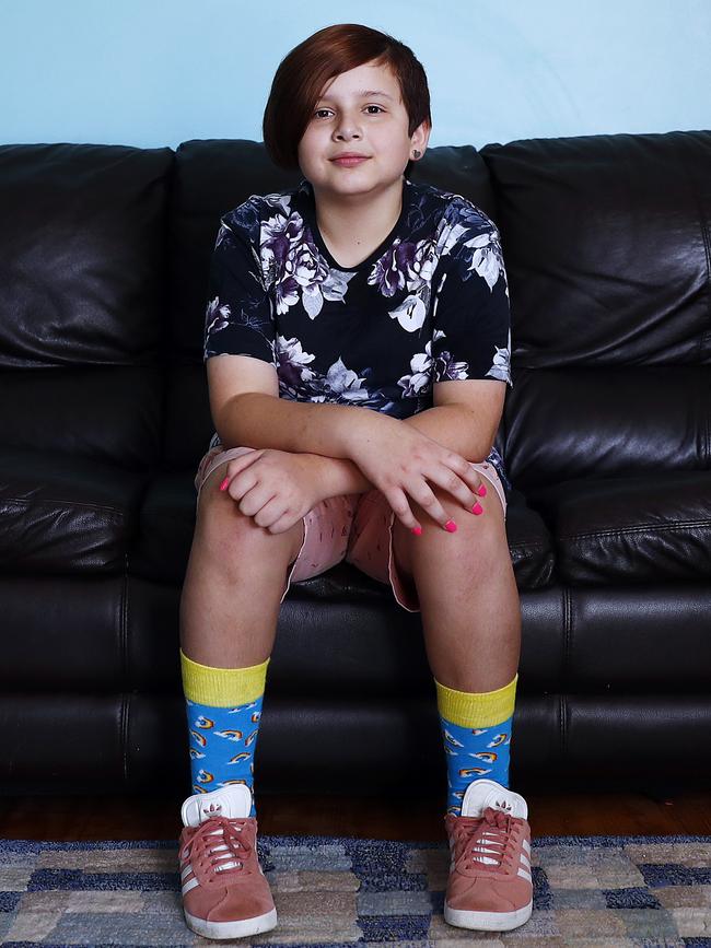 Jack Khan, 10, has been a victim of bullying. Picture: Sam Ruttyn