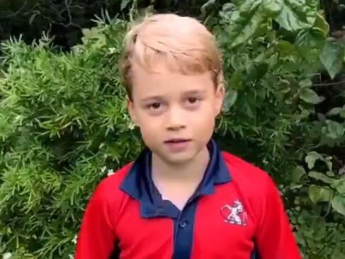 The video, which shows Prince George and his siblings, has delighted royal fans.