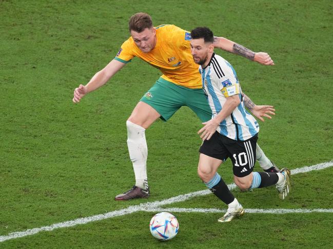 Souttar proved he can mix it with the world’s best at the FIFA World Cup in Qatar. Picture: Etsuo Hara/Getty Images