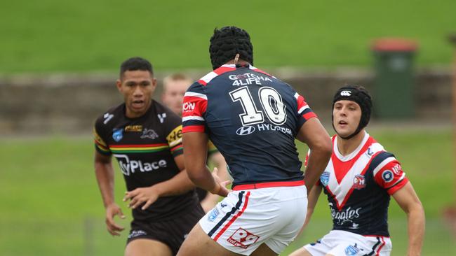 Man mountain De La Salle Va'a will make his debut off the bench against Souths. Picture: Warren Gannon Photography.