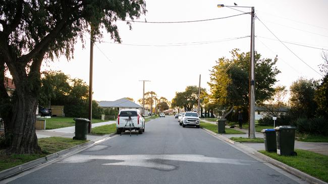 The Kidman Park street where the woman’s body was found. Picture: AAP Image/ Morgan Sette