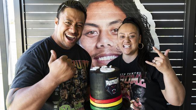 Jarome Luai’s parents Martin and Raumako say the win is a dream come true for their son. Photo: Darren Leigh Roberts