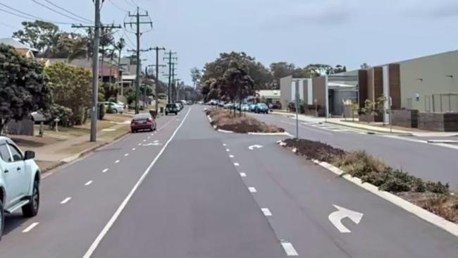 A homeless man suffered serious head and leg injuries after allegedly being slashed with a knife and truck with a machete during an attack on Warlters St, Port Macquarie, on January 18, 2025. Picture: Google Maps.