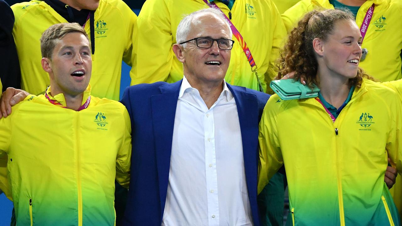 Malcolm Turnbull mangled the words to You’re the Voice. Picture: Dan Mullan/Getty Images.