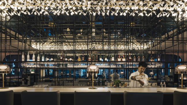 One of the bars at the Pan Pacific Orchard in Singapore.