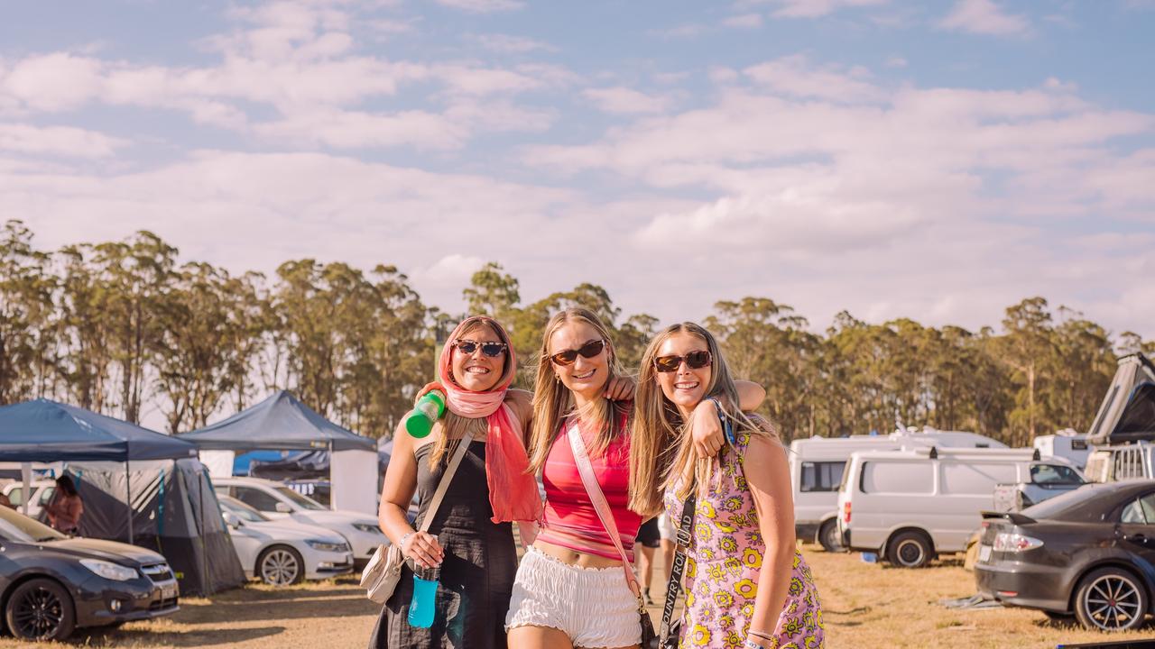 Revellers enjoy the atmosphere at this year's Party in the Paddock 2025. Picture: Zenniesha Butts