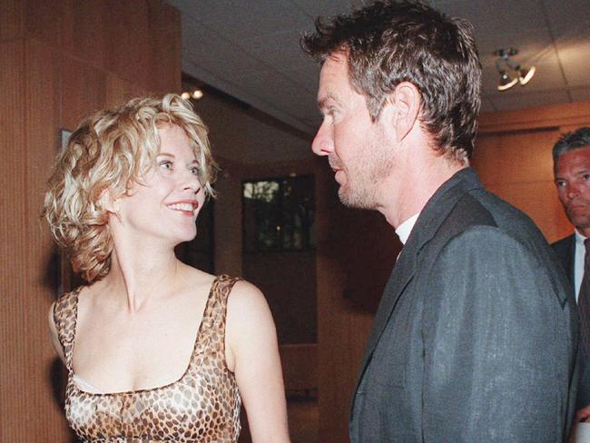 Meg Ryan and Dennis Quaid in 1996. Picture: AP