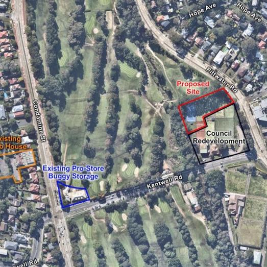 Location of the new Warringah Golf and Community Clubhouse. Picture: Supplied