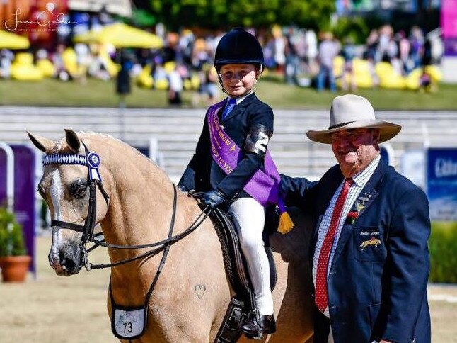 Chase on Hamish winning Champion under 12 years. Picture: Lisa Gordon from LMG Photography.