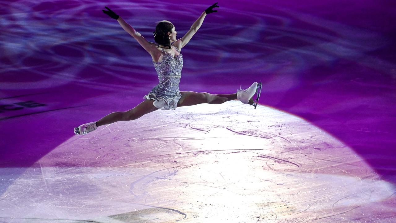 The USA's Isabeau Levito performs in the Gala Exhibition at the ISU 2023 figure skating Grand Prix de France. Picture: Sebastien Salom-Gomis/AFP