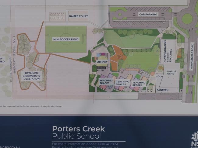 The building and site plans for the new Porters Creek Public School at Warnervale. Picture: supplied