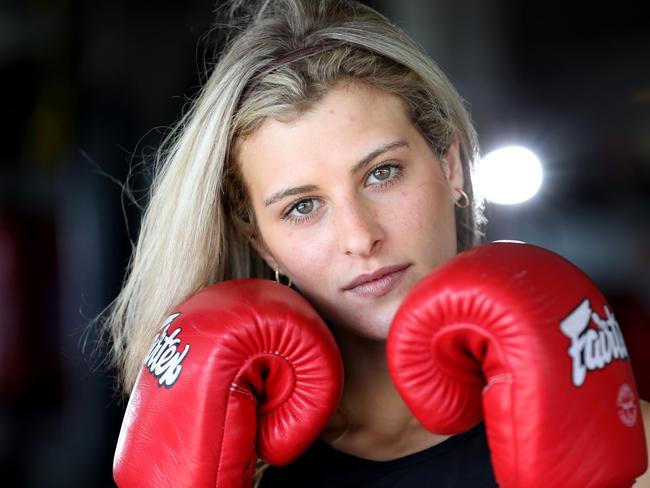 Dovale in the gym. Picture: Chris Pavlich