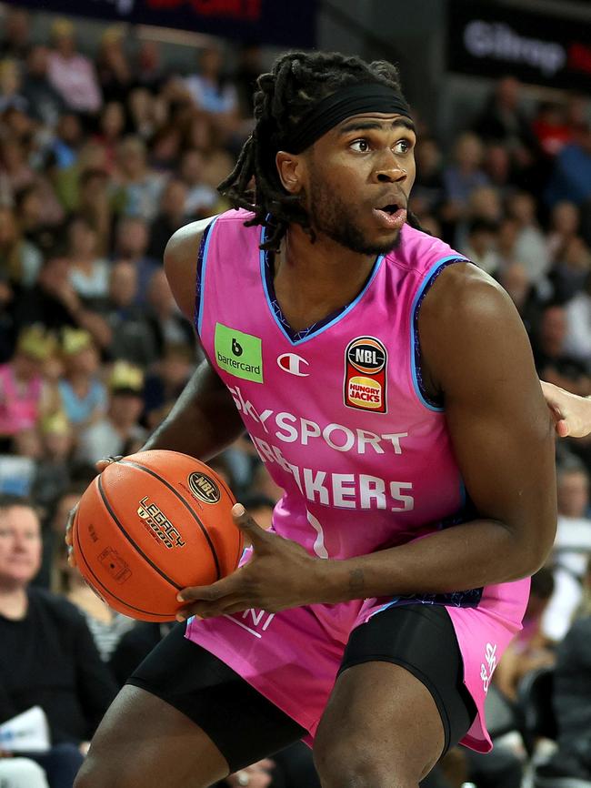 Ex-Jazz man Jarrell Brantley, now in the NBL in New Zealand, let the cat out of the bag for Tucker and Davy. Picture: Getty Images