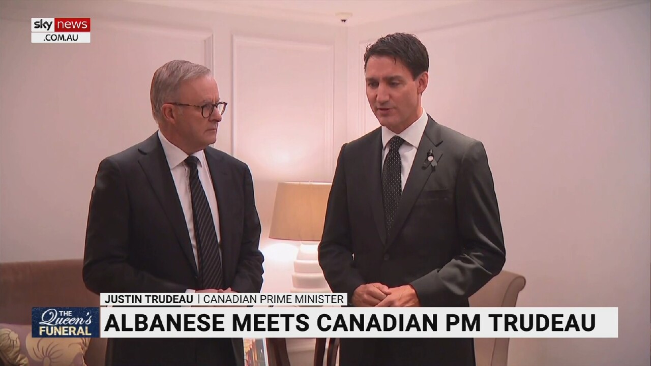 Albanese Meets With Canadian PM Justin Trudeau In London | Sky News ...