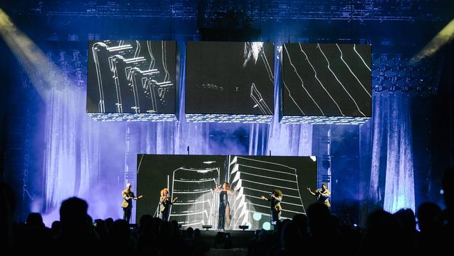 Shania Twain performs in Botanic Park on Sunday. Picture: AAP / Morgan Sette