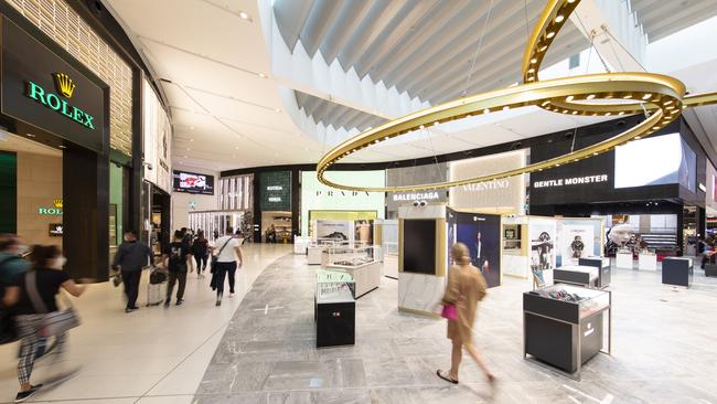 Sydney Airport’s shopping and duty free precinct.