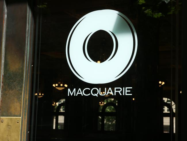 04/11/2022. MACQUARIE. Business stock logo pictures. Sydney CBD. Britta Campion / The Australian