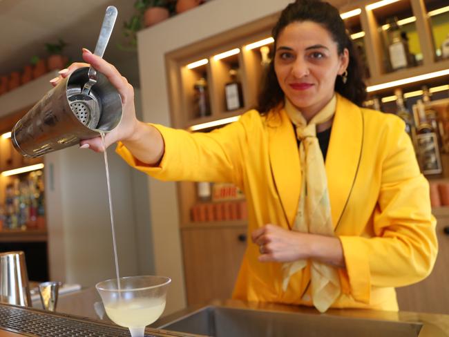 Tatiana Ciraci pours a margarita. Picture: John Grainger