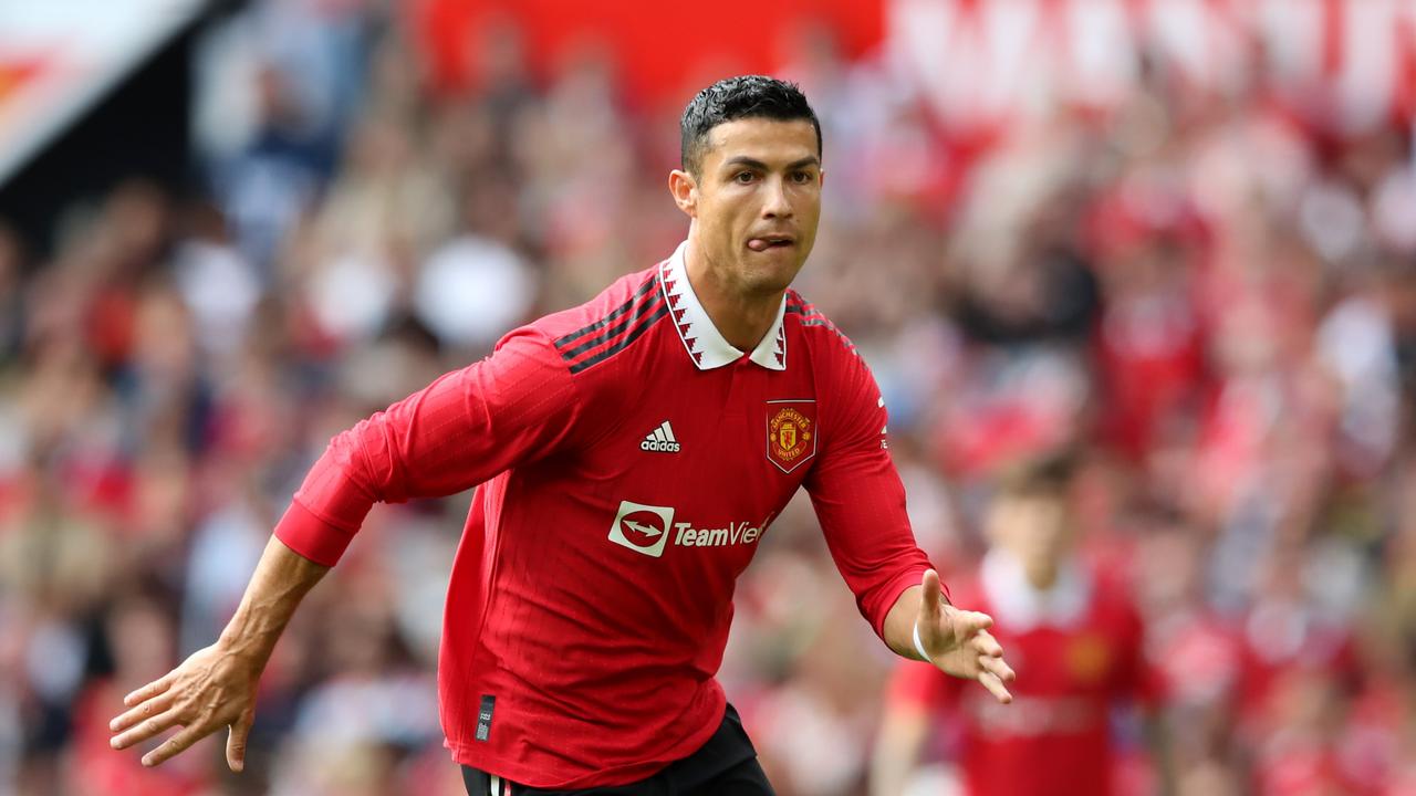 Cristiano Ronaldo of Manchester United during the Pre-Season Friendly match.  (Photo by Jan Kruger/Getty Images)