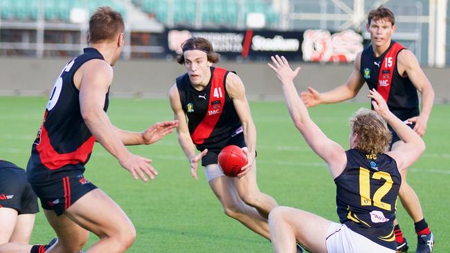 North Launceston's Brandon Leary was named in the TSL team of the year in his debut season. Picture Andrew Woodgate