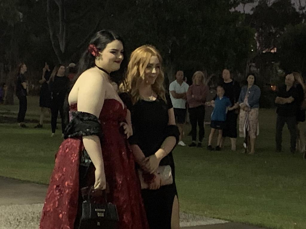 The students arrive at the St James Lutheran College formal.