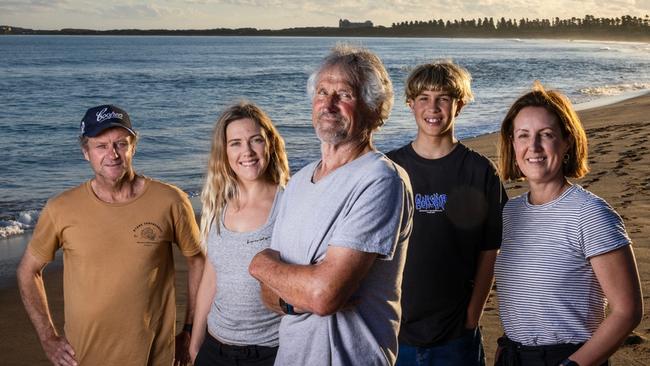 Pip Pascoe, Erin Ballinger, Garry Druitt, Flynn Dowie and Laura Main. Picture: Nicole Cleary