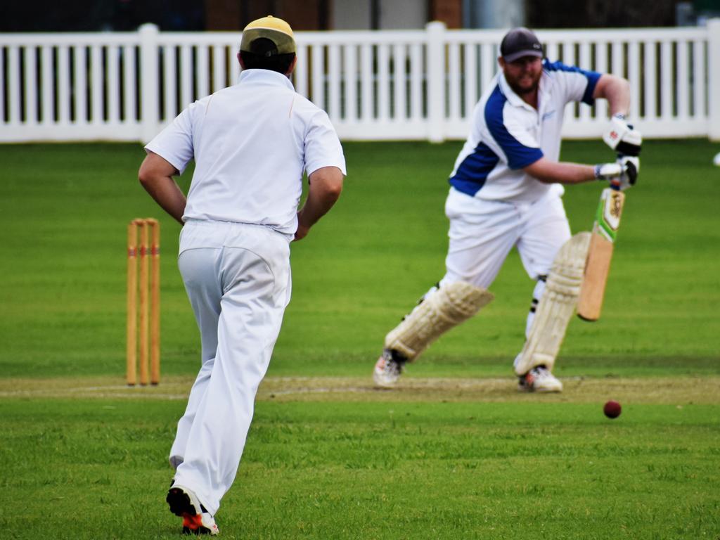 Ulmarra Hotel Tucabia Copmanhurst's Bob McKenzie hits the ball to a fielder in the CRCA GDSC Premier League preliminary final against GDSC Easts-Westlawn Crown Hotel at Ellem Oval on Saturday, 20th March, 2021.