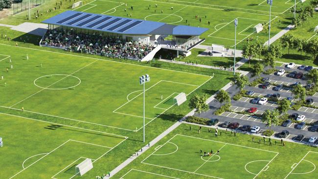 Football Tasmania pitches preferred sites for the 'Home of Football', both being in Clarence, including Wentworth Park. Picture: Supplied.