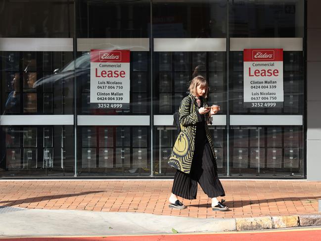 Empty shops at New Farm on Brunswick St. Picture: Annette Dew