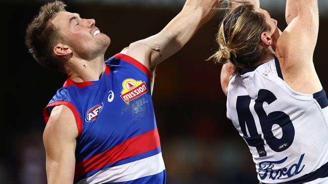 Bulldog Ryan Gardner was denied entry to Tasmania.