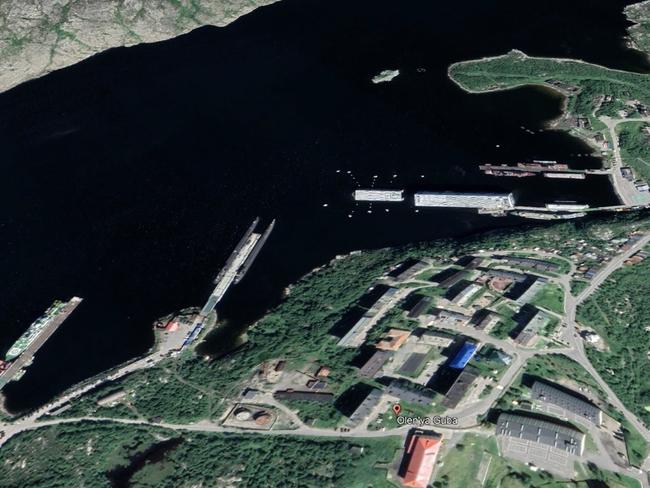 Satellite images show Russia is beefing up the defences of its secretive Arctic Olenya Guba submarine base. But it’s nowhere near Ukraine.