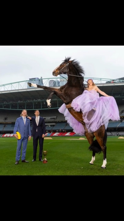 Goodbye AFL, hello Spring Racing Carnival photo shoot: behind the scenes