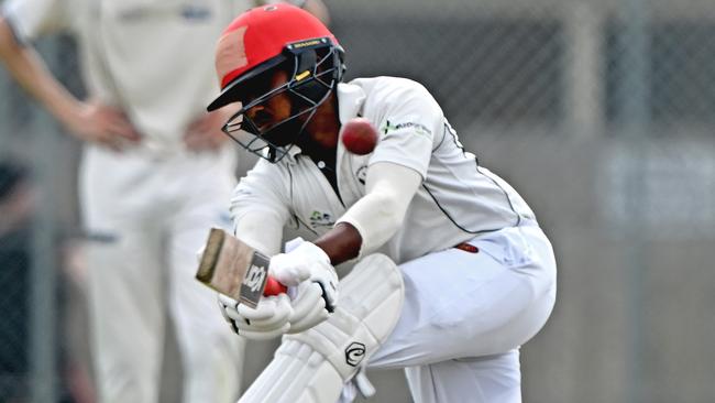 Sasindu De Silva in action for Airport West St Christopher's. Picture: Andy Brownbill