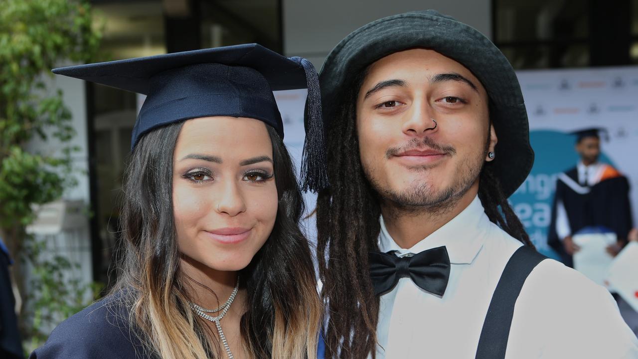 Deakin graduation: Mikayla Collins and William Bennett