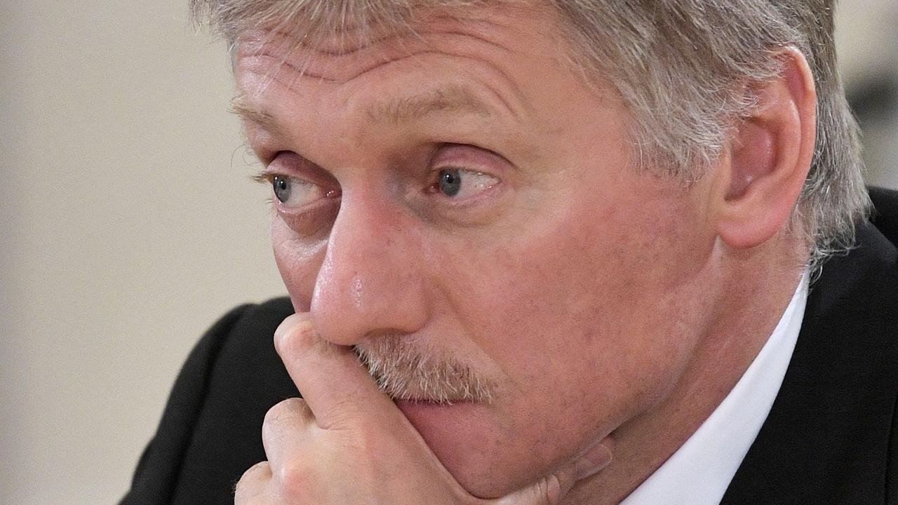 Kremlin spokesman Dmitry Peskov. Picture: Alexey NIKOLSKY / SPUTNIK / AFP)