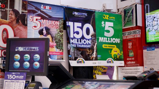 If one person wins the $150m, they will be Australia’s biggest single lottery winner. Picture: NCA NewsWire / Nikki Short