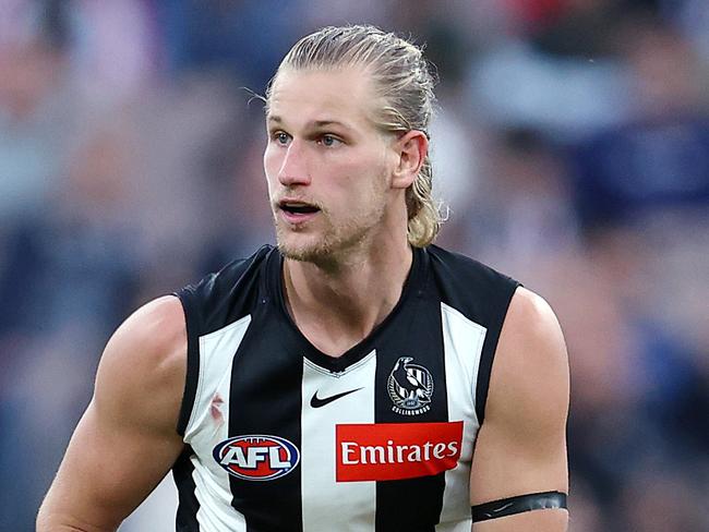 AFL Round 10. 23/05/2021.  Collingwood vs Port Adelaide at the MCG, Melbourne.   Tom Wilson of the Magpies  .  Pic: Michael Klein