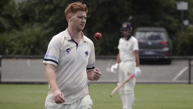 Kew’s leading wicket-taker William Sist. Picture: Valeriu Campan