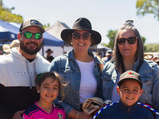 The Marcon and Forster family at the Moore Park Beach Arts Festival.