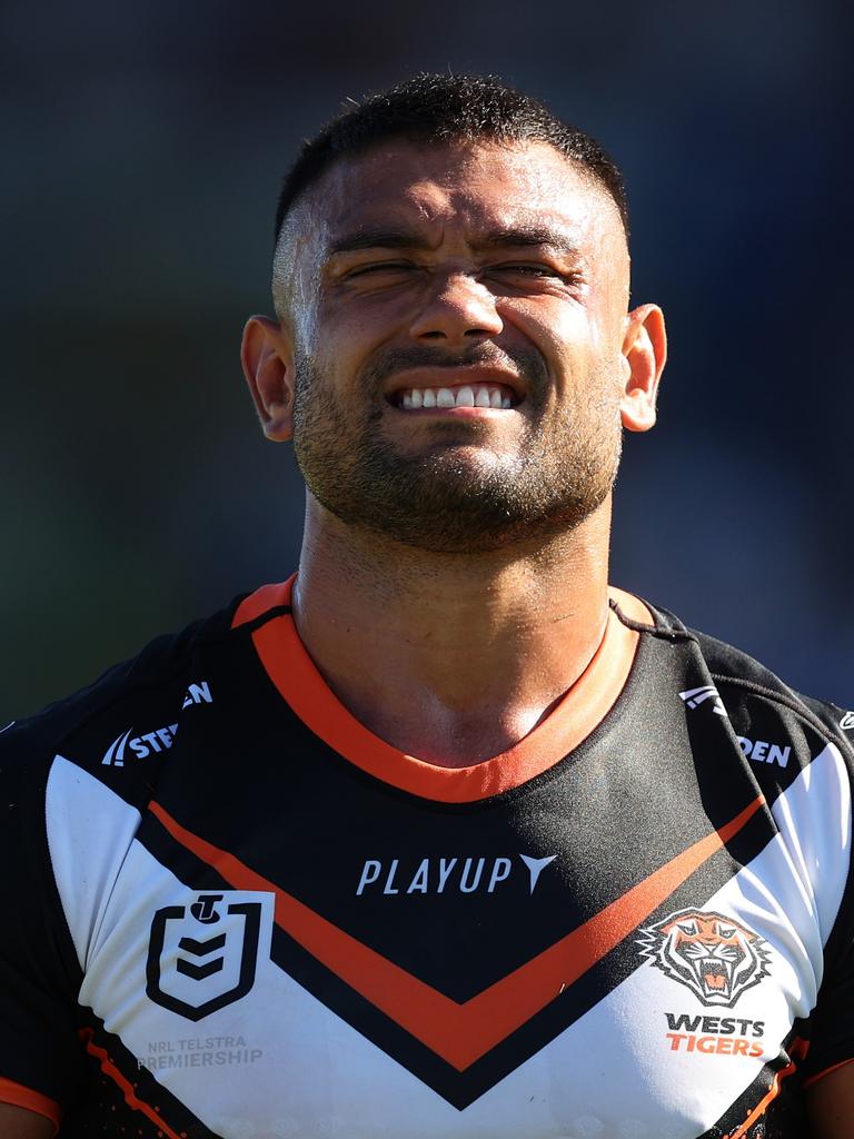 David Nofoaluma before his Tigers exit. Picture: Mark Metcalfe/Getty Images