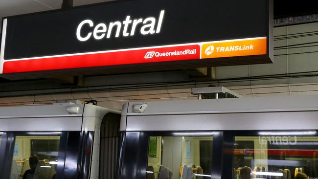 Vegan activists say Queensland Rail rejected their climate change billboard planned for Central Station. Picture: David Clark