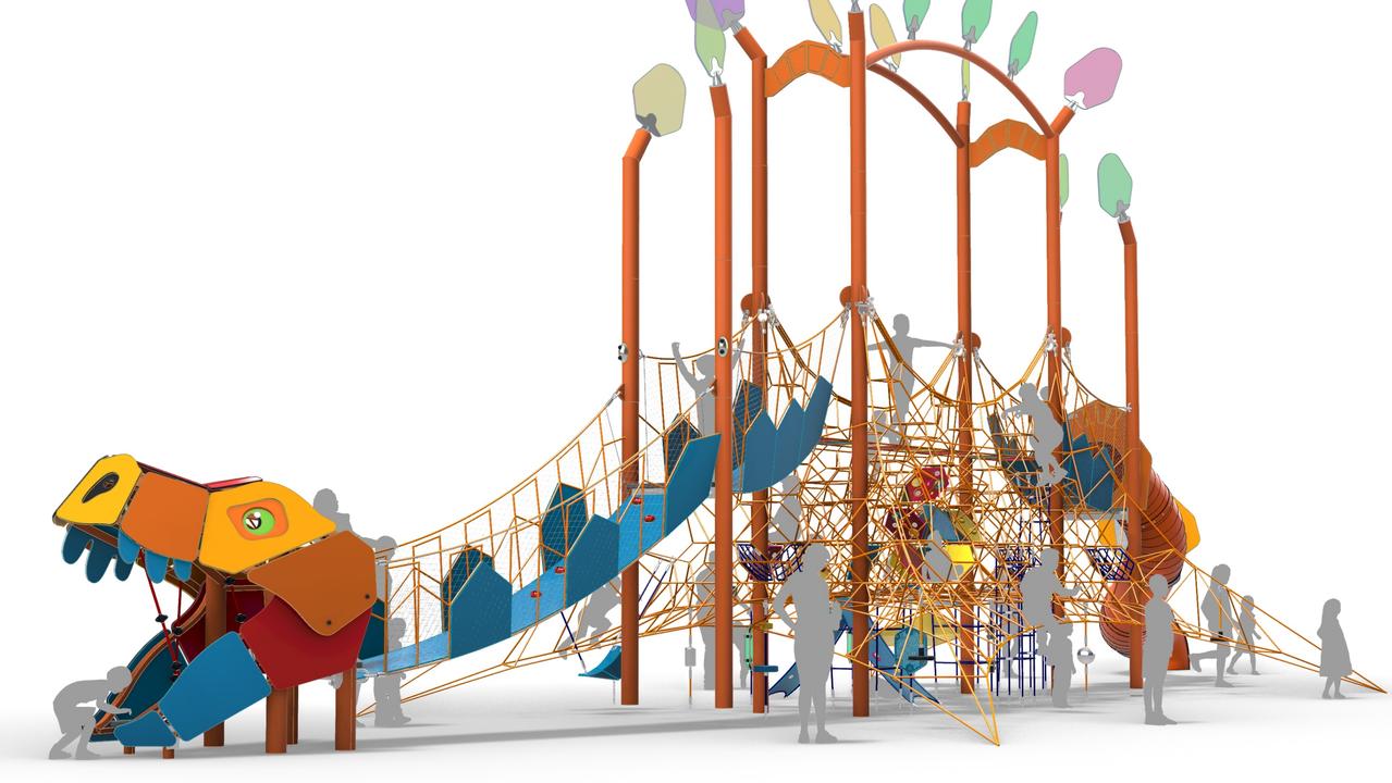 Stockland has unveiled plans for an epic dinosaur themed park coming to its mega Aura estate.