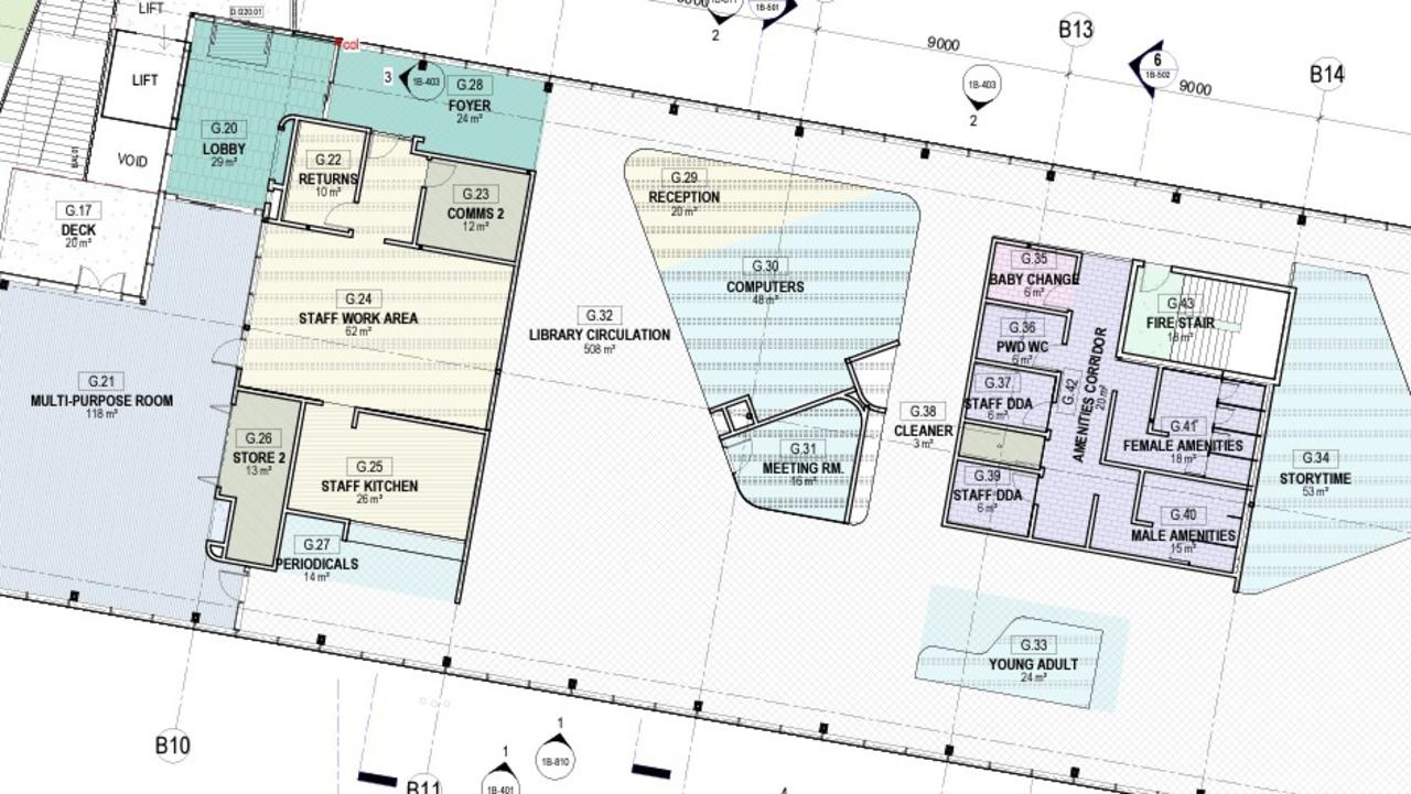 Design plans for the Mackay Northern Beaches Community Hub in Rural View. Picture: Mackay Regional Council