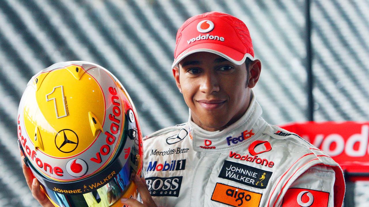 What does every young world champion need? A Steinmetz Diamond encrusted helmet. Photo: AP Photo/PA