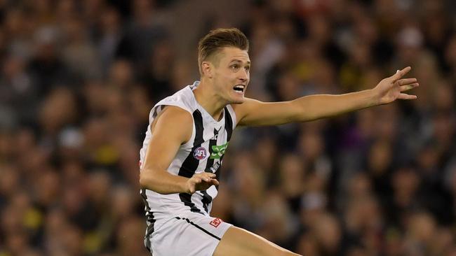 Darcy Moore. Photo: AAP Image/Tracey Nearmy