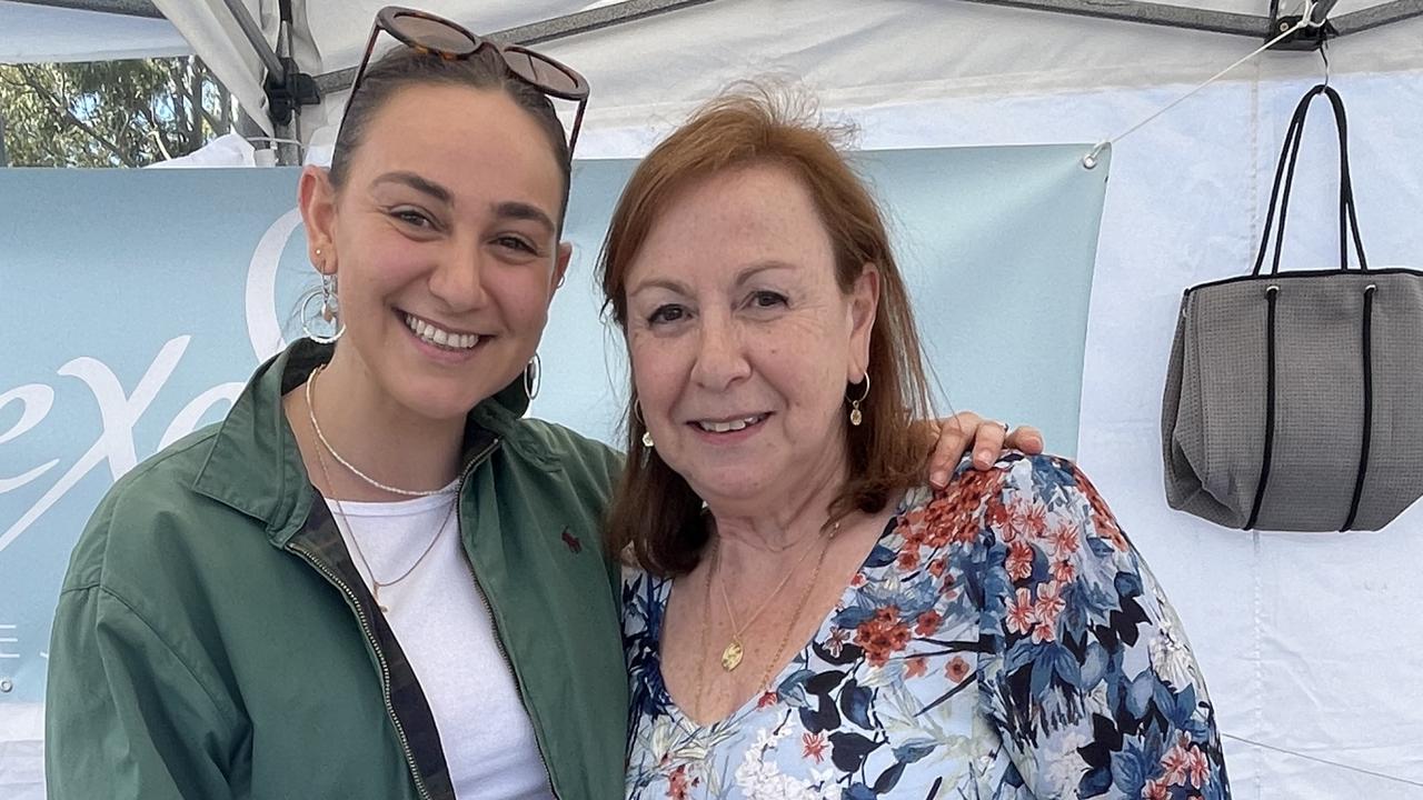 Nicole and Stella Christodoulou sell at Exesia jewellery stall.