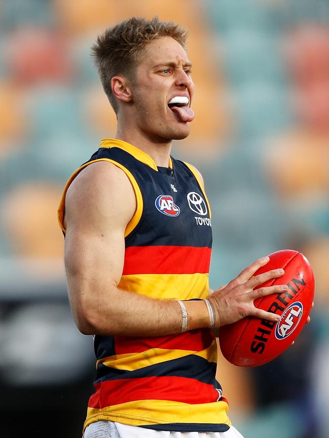 Jackson Hately hasn’t played a senior game this season. Picture: Dylan Burns/AFL Photos via Getty Images